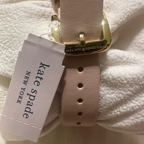 Kate Spade Metro Travel Map Navy Nude Pink Gold Watch Going Places Gift - Picture 5 of 6